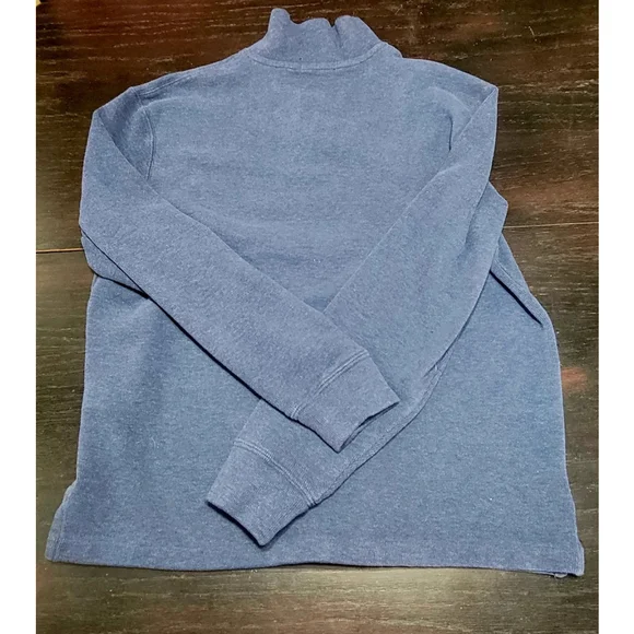 Polo Ralph Lauren Blue Pony Men's Quarter-Zip Pullover Sweater Blue Size M - Picture 4 of 4